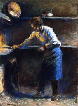 Camille Pissarro Painting - Eugene Murer en su horno de repostería 1877 Camille Pissarro